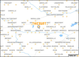 map of Thicourt