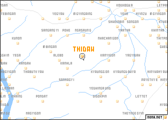 map of Thidaw