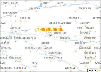 map of Thiébauménil