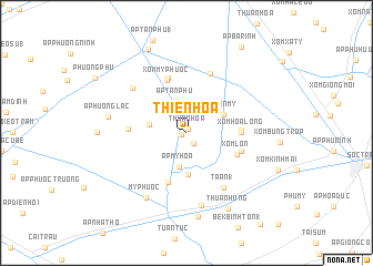 map of Thiên Hòa