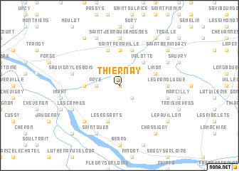 map of Thiernay