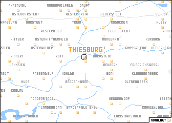 map of Thiesburg