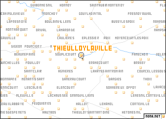 map of Thieulloy-la-Ville