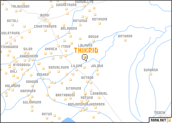 map of Thīkrīd
