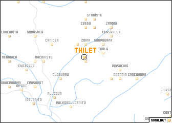 map of Thileţ