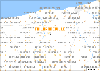 map of Thil-Manneville