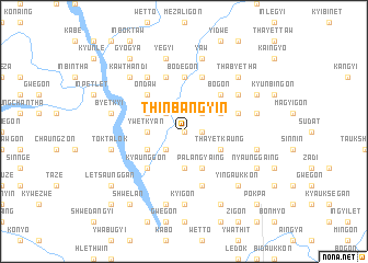 map of Thinbangyin