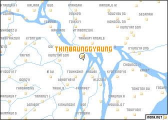map of Thinbaunggyaung