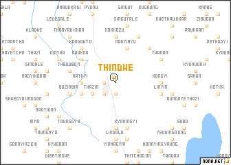 map of Thindwè