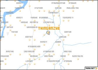 map of Thinganzwe