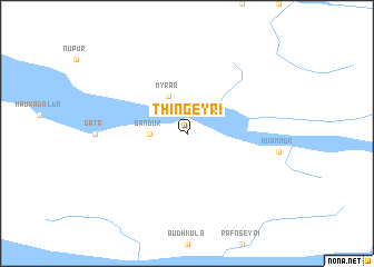 map of Þingeyri