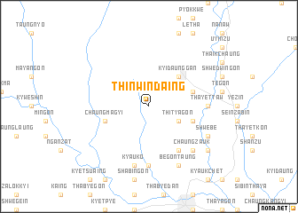 map of Thinwindaing