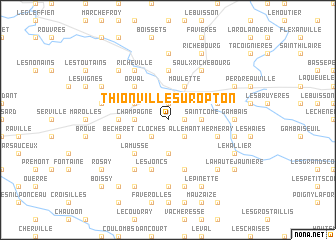 map of Thionville-sur-Opton