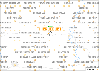 map of Thiraucourt