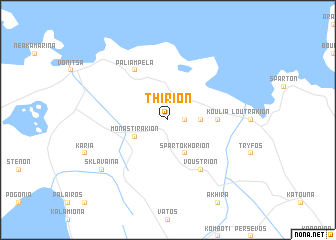 map of Thírion