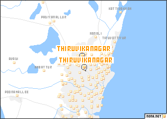 map of Thiru-Vi-Ka Nagar