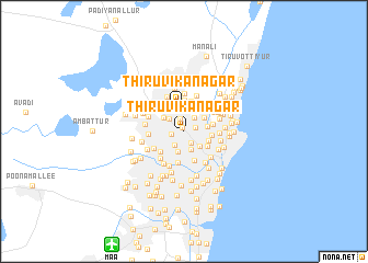 map of Thiru-Vi-Ka Nagar