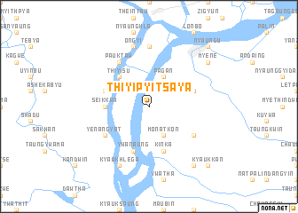 map of Thiyipyitsaya