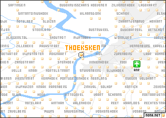 map of ʼt Hoeksken
