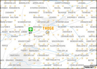 map of ʼt Hoge