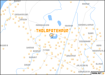 map of Thola Fatehpur