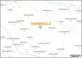 map of Thomasville