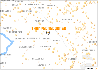 map of Thompsons Corner
