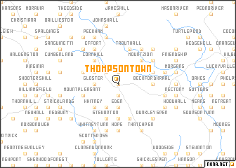 map of Thompson Town