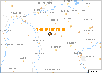 map of Thompsontown