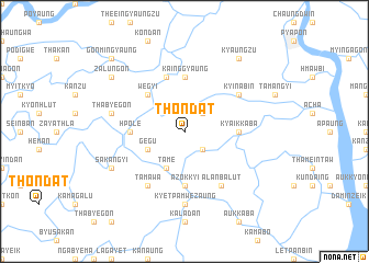 map of Thôndat