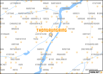 map of Thondaungaing