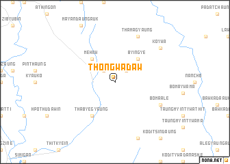 map of Thongwadaw