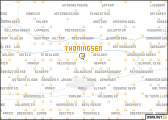 map of Thöningsen
