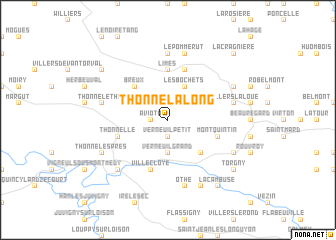 map of Thonne-la-Long