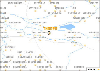 map of Thören