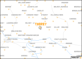 map of Thorey