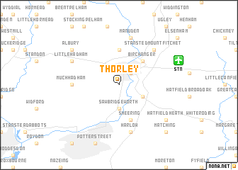 map of Thorley