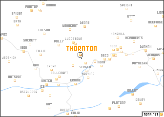 map of Thornton