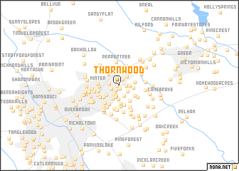 map of Thornwood