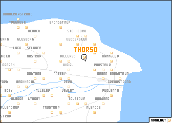 map of Thorsø