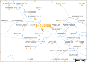 map of Thoúrion