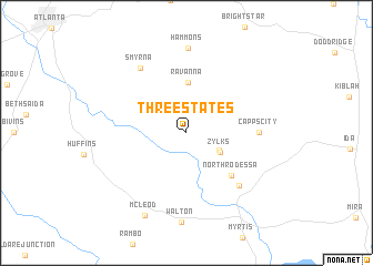 map of Three States