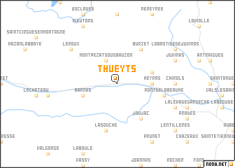 map of Thueyts