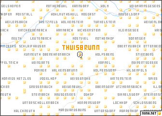 map of Thuisbrunn
