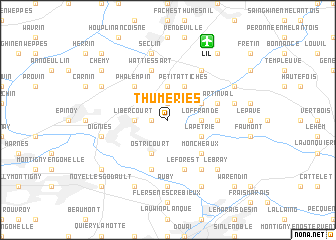 map of Thumeries