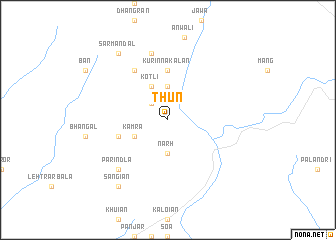 map of Thūn