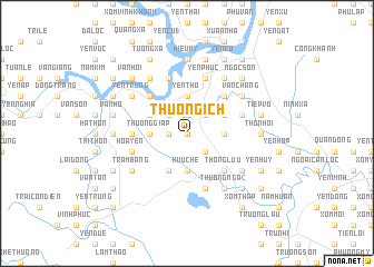 map of Thượng Ích