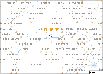 map of Thurins