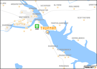 map of Thurman