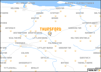 map of Thursford